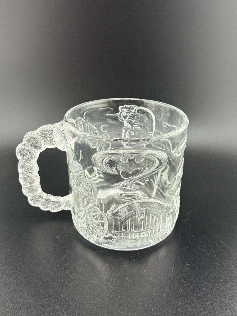 McDonald's Batman Clear Glass Decorative Mugs - Transparent Set of 3 - Picture 6 of 11